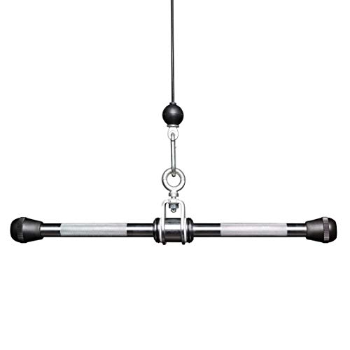 Image of REP Fitness LAT Pulldown and Low Row Cable Machine Attachments and Functional Trainer Attachments - Curl Bar, D-Handle, Ankle Cuff, Tricep Rope, Sports Handle, Straight Bar, Row, Chinning Triangle