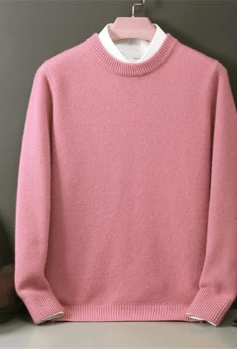 Men's O-Neck Pullover Sweater Soft Warm Knit Jumper Big Size Long Sleeve Casual Woolen Sweater Top4