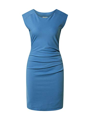 KAFFE Kleid India Damen Kleid Kurzarm Rundhals Cocktailkleid Quiet Harbor M