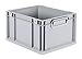 Produktbild aidB Eurobox NextGen Grip, 400x300x220 mm, Griffe geschlossen, robuste Plastikbox aus Kunststoff mit ergonomischen Griffen, stapelbare Kunststoffkiste, ideal für die Industrie, 1St.