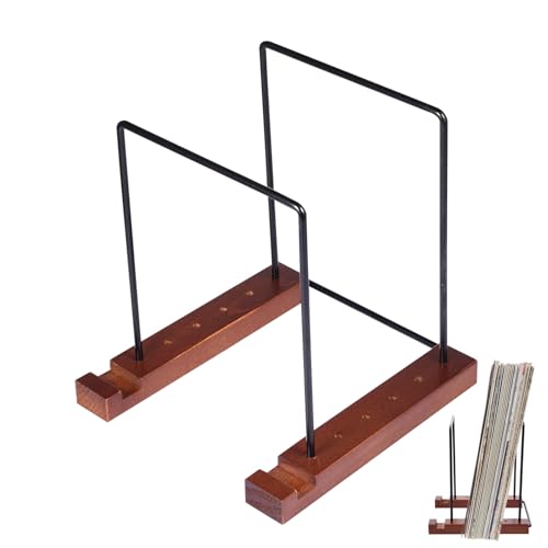 Generico Porte-disques - 7,67x7x7,8 pouces Boîte à disques vinyle, Boîte à disques en bois pour vinyle, Présentoir pour livres | Étui pour documents, étagère pour livres, photos