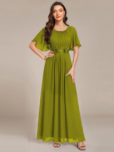 Image of Ever-Pretty Women's Applique Chiffon Formal Wedding Guest Dresses