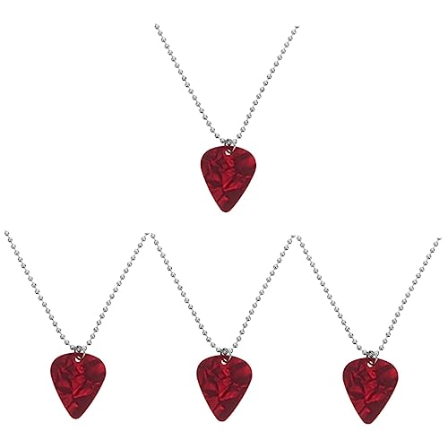 Vaguelly 4Pcs Pick Collier Métal Médiators Guitare Basse Médiators en Acier Inoxydable Collier Médiator Pendentif Collier Colliers pour Femmes À La Mode Collier Ras du Cou pour Les Femmes - Les Beatles, Paul McCartney, John Lennon, RIngo Starr, George Harrison Vaguelly 4Pcs Pick Collier Métal Médiators Guitare Basse Médiators en Acier Inoxydable Collier Médiator Pendentif Collier Colliers pour Femmes À La Mode Collier Ras du Cou pour Les Femmes