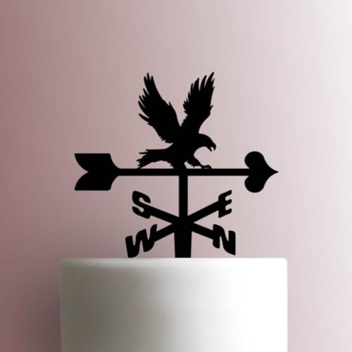 Wetterfahne Adler – Acryl-Kuchenaufsatz 15,2 cm Breite/Braun