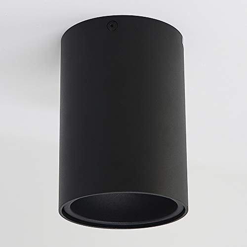 Preisvergleich Produktbild Aufbauleuchte Aufbaustrahler Aufputz SUNNY (rund, schwarz-matt) GU10 Fassung 230V Deckenleuchte Strahler Deckenlampe Würfelleuchte Kronleuchter aus Aluminium Spot - ohne Leuchtmittel