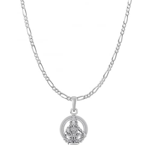 Médaillon Ayyappa argent sterling 925 cadeau spirituel de valeur