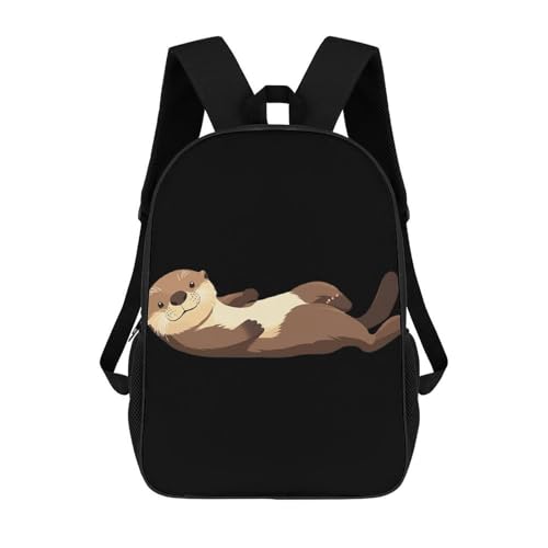 Lying Water Otters Unisex Backpack 17