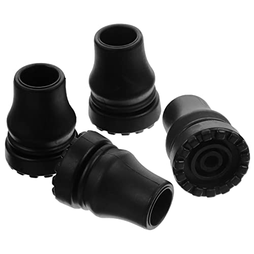 NOLITOY 4pcs Crutch Pads Rubber Leg Caps Walking Stick Pole Tips Rubber Chair Leg Caps Trekking Poles Paws Skid-Proof Crutch Pad Crutch Foot Pad Trekking Pole Cover Toes PVC Protector