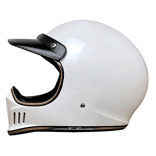 Integralhelme Retro-Motorräder Helm für Unisex Cruiser Integralhelme ABS Standard Motorrad Vier Jahreszeiten