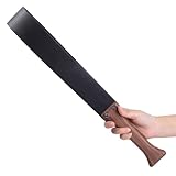 Whip Riding Crop for Horses Equestrian Leather Whip with Anti-Slip Wooden Handle Whip Training Horse Riding Whip for Couples (Black)