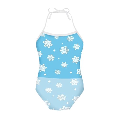 Image of Girls One Pieces Christmas Swimsuit Cute Swimwear Bathing Suits Beach Sport Halter Swimwear Vacation Pool Party Size