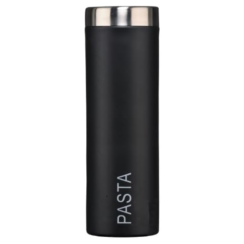 Pasta Canister Made of Durable Enamel Offered in Black Colour Cover