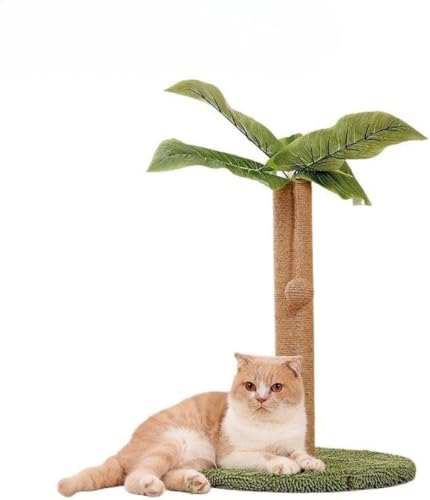 CokBlu猫爪とぎポール 高さ調整可能 子猫から成猫まで対応 頑丈安定設計で倒れにくい 天然ジュート素材スクラッチ面 ポンポン付きマルチ猫おもちゃ 猫のつめ研ぎ・運動・遊びに最適 室内デザインにも馴染む猫用品