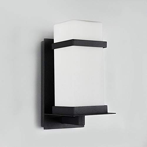 Lampe murale extérieur étanche IP55 LED en aluminium noir H40cm