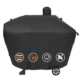 Grill Cover for Camp Chef 24 Pellet Grills, SmokePro DLX, Woodwind 24, DLX 24, SmokePro 24, PG24MZG, PG24SG, PG24, PG24LS, PG24S, PG24SE, Waterproof 600D Anti-Fade Full Length Smoker Cover