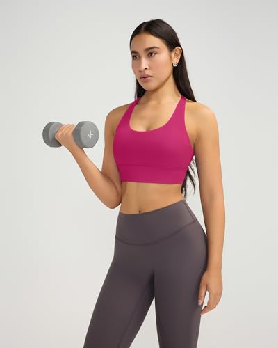 Image of Ama Larsi High Impact Strappy Sports Bra for Women | Padded Crisscross Back Supportive Running Yoga Workout Gym