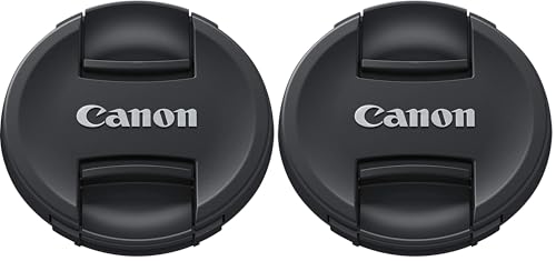 Canon E-77II Bouchon d’Objectif pour Face Avant diamètre 77 mm, Noir (Lot de 2)