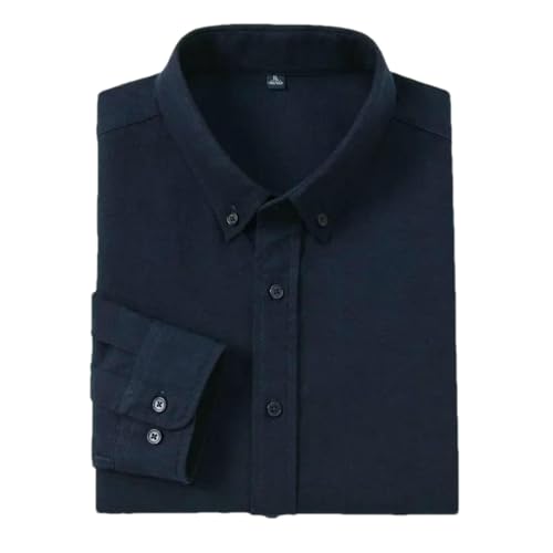 Chemise Oxford pour homme en coton premium à manches longues style classique