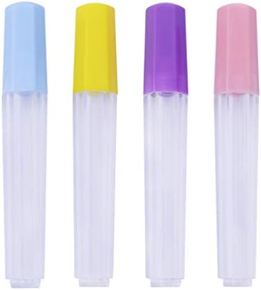 HEALLILY Needle Tube Holders Transparent Plastic Sealed Bottle Needle Holder Storage for Sewing Embroidery Accessories 4pcs