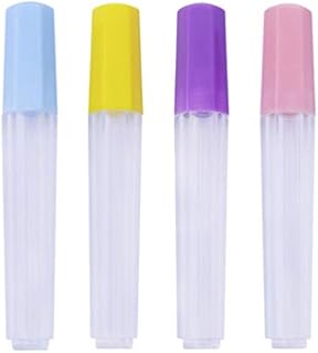HEALLILY Needle Tube Holders Transparent Plastic Sealed Bottle Needle Holder Storage for Sewing Embroidery Accessories 4pcs