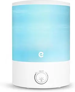 Humidifiers for Bedroom, Esemoil 2.5L Cool Mist Ultrasonic Air Humidifier with Top Fill & Quiet, 360 degree Nozzle, BPA Free, 25 Hour Diffuser with 8 Color Light & Auto Shut-off for Home Baby Nursery Plants