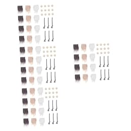 UPKOCH 4sets Realistic Dwarf Beard Shaper Handmade Gnome Beards Kit Craft for DIY Gnome Making