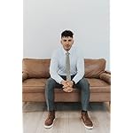 DAZI Men's Skinny Tie Floral Print Cotton Necktie, Great for Weddings, Groom, Groomsmen, Missions, Dances, Gifts. - Image 5