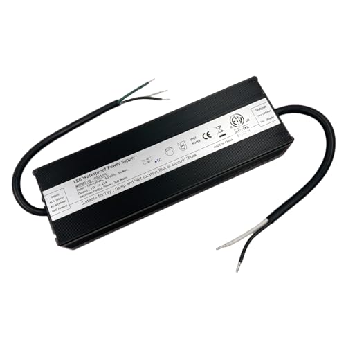 Image of LED Driver 300W 12V DC ETL Listed 100-277V AC to 12V DC Low Voltage Output Transformer Adapter, Constant Voltage Power Supply for LED-Strips Lights, Low Voltage Computer Surveillance Camera CCTV
