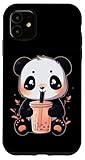 Panda Bär Boba Tea Bubble Tea Anime Kawaii Hülle für iPhone 11