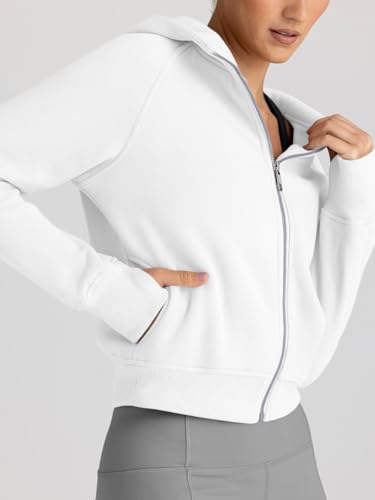 Image of Trendy Queen Womens Zip Up Hoodies Cropped Jackets Fall Clothes 2026