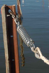 Sealux Stainless Steel Shock Absorbing Dock Mooring Line Springs 13-3/16" (340 Mm), Hull Up To 30 Feet #TOP4
