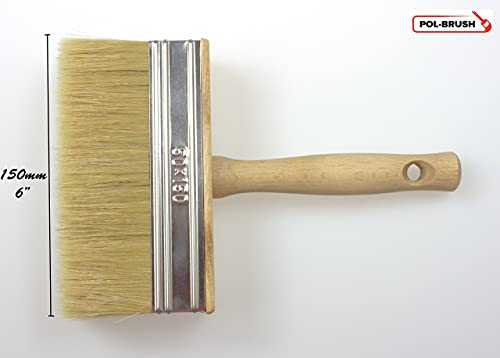 Deckenbürste, Kleisterbürste, Farbbürste, Bürste für Tapetenkleister, Flächenstreicher – Pinsel Lack Bürste Lacke – Farben Pinsel Lackier – Ringpinsel Borstenpinsel