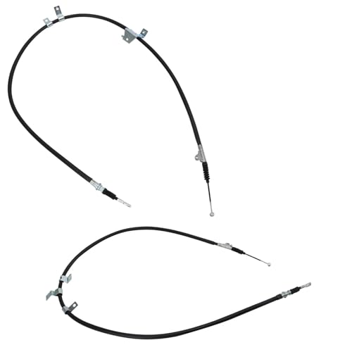 TRQ Rear Parking Brake Cable Compatible with 2000-2003 Nissan Maxima