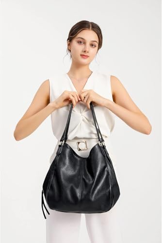 Multi Pocket Shoulder Tote Bag for Women Fashion Genuine Leather Handbag for Work Shopping or Everyday Carry3