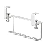 山崎実業(Yamazaki) 洗面戸棚下歯ブラシホルダー ホワイト 約W14XD5XH10cm タワー 浮かせて収納 髭剃り収納 歯ブラシスタンド 5006