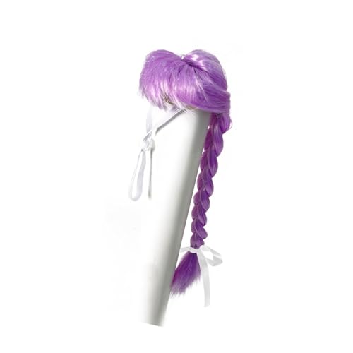 ペット編組ロング髪型装飾弓かぶとガチョウ衣装集会着やすい合成繊維ペットパーティー帽子人工毛