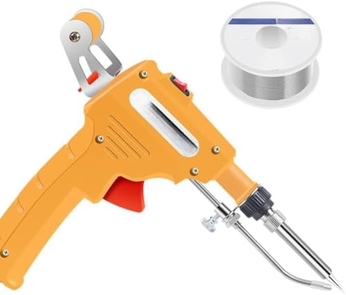 多機能鉄溶接機 - ドイツの職人技、自動手持ちはんだごてキット溶接ツール、60W錫はんだごてガン、家庭用DIY、電子修理 (B)