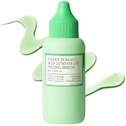 FULLY Green Tomato Acid 20 Exfoliating Wash Off Serum, 21% AHA+BHA+PHA for Dead Skin, Magic Green Potion, Body Exfoliator, for Strawberry Skin, Smooth Texture, Korean Vegan Skincare, 1.69 fl.oz