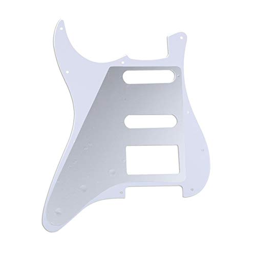 Musiclily Pro 11 trous Style Moderne Strat HSS Pickguard pour American Stratocaster Guitare, 4Plis Brun Tortoise foncé - Les Beatles, Paul McCartney, John Lennon, RIngo Starr, George Harrison Musiclily Pro 11 trous Style Moderne Strat HSS Pickguard pour American Stratocaster Guitare, 4Plis Brun Tortoise foncé – Image 3