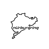 Autocollants pour fenêtre de voiture de course sur route Nurburgring