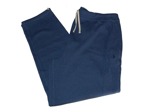 POLO RALPH LAUREN Big & Tall Blue Heather Fleece Jogger Sweatpants 4XLT