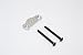 Tamiya MF01X Upgrade Parts Aluminum Motor Heatsink Plate - 1Pc Set Silver