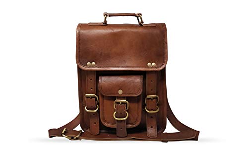 Jaald T5398 11 Inch Small Leather Messenger Bag Shoulder Bag Cross Body Vintage Messenger Bag thumb #1