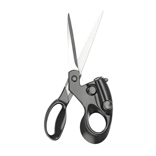 QPHYFXF Professional Laser Guided Fabric Scissors, Laser Line for Fast Direct Cutting, Ergonomic Handle for Fabric, Paper, and Crafts