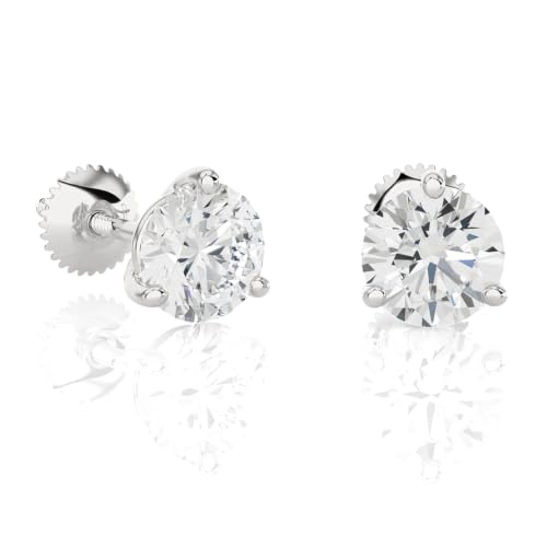 Image of Privosa - Lab Grown Diamond Stud Earrings in 14K Gold