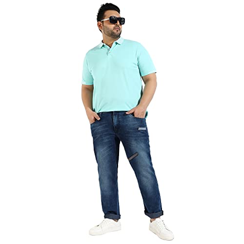 Image of CAHOOT Instafab Plus Men's Polo Neck Half Sleeve Regular Fit T-Shirt for Casual Wear | Modern Clothing T-Shirt Crafted with Comfort Fit and High-Performance for Everyday Wear