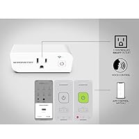 Monster Smart Power Outlet WiFi Control for Indoor Use with Monster App - Voice Control with Amazon Alexa and Google Assistant - 1 Outlet White — image 4