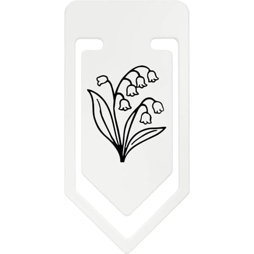 Azeeda 141mm 'Lily of The Valley Flower' Giant Plastic Paper Clip (CC00102071)
