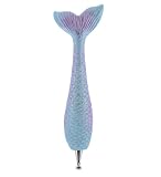 Planet Pens Sparkle Blue Mermaid Tail Novelty Pen - Unique Kids & Adult Ballpoint Pen, Colorful Sea Fairy Tale Animal Writing Pen For School & Office Desk Decor Accessories