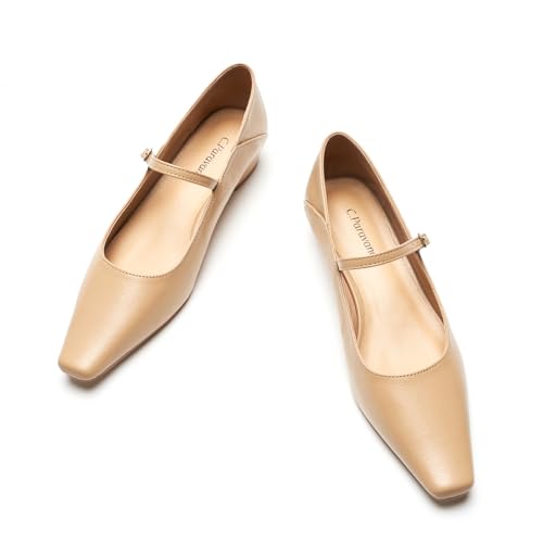 Image of C.Paravano Women's Pumps | Mary Jane Flats | Low Heel Dress Shoes | Convertible Heel Shoes